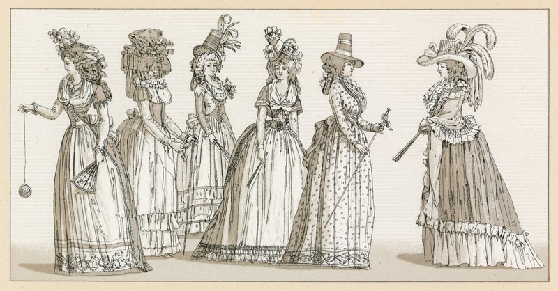 Fransa XVIII.Yüzyıl Kostümü by French School