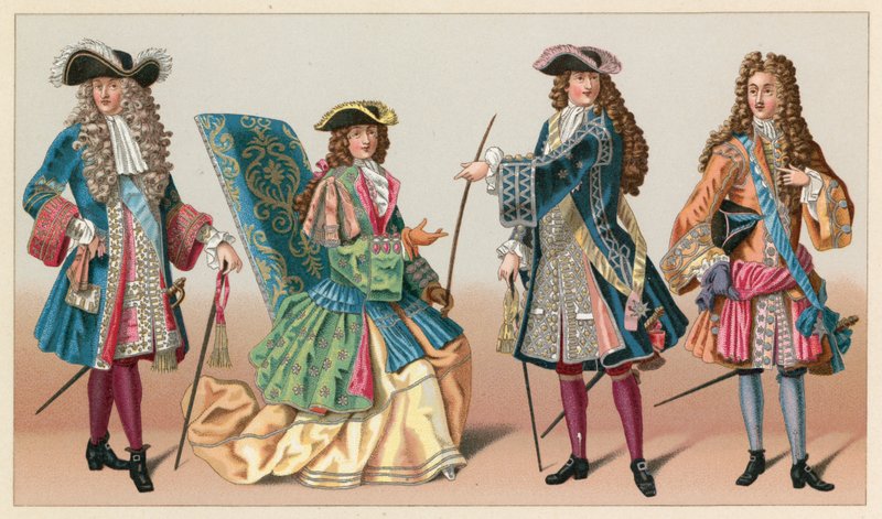 Fransa XVII.Yüzyıl Kostümü by French School