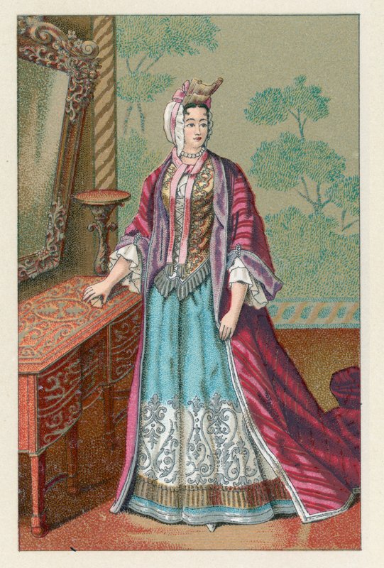 Fransa XVII.Yüzyıl Kostümü by French School