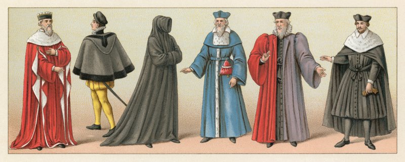 Fransa XVI. Yüzyıl Kostümü by French School
