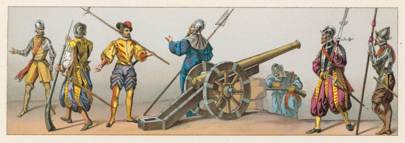 Fransa XVI. Yüzyıl Kostümü by French School
