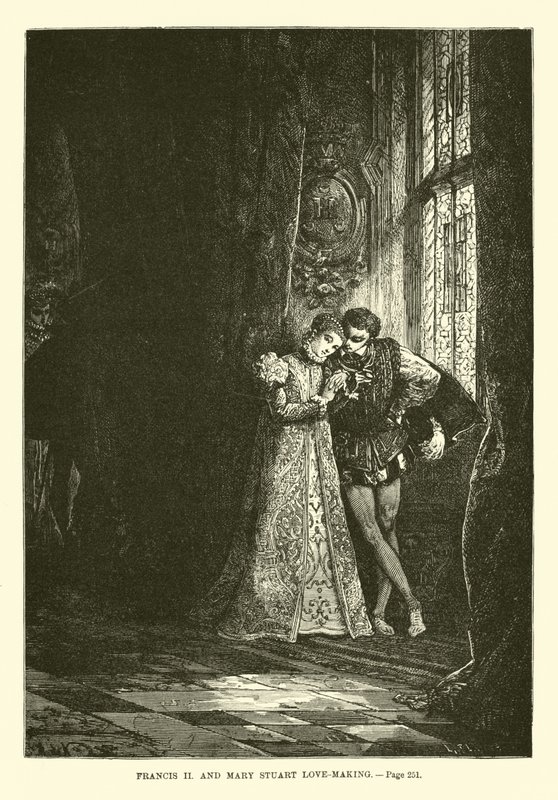 Francis II ve Mary Stuart sevişiyor by French School