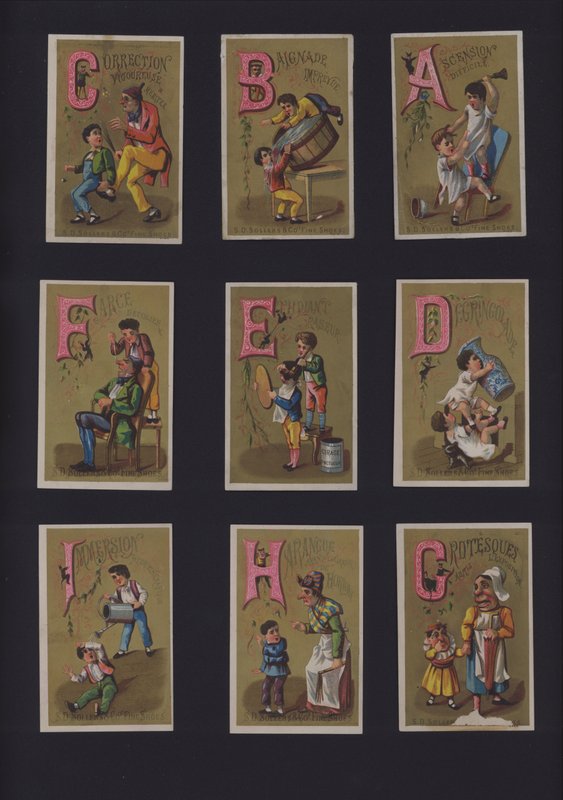 Fransız komik alfabesi (renkli taş) by French School
