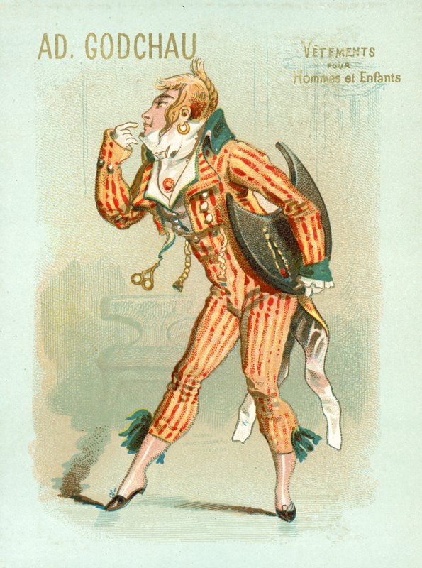 Fransız züppesi (chromolitho) by French School