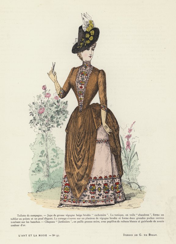 Fransız moda levhası, 1885-86 by French School