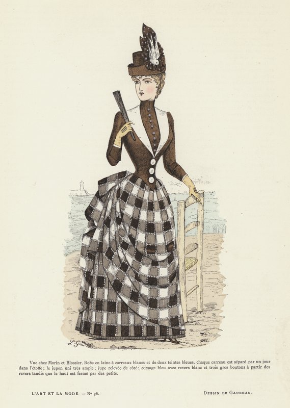 Fransız moda levhası, 1885-86 by French School