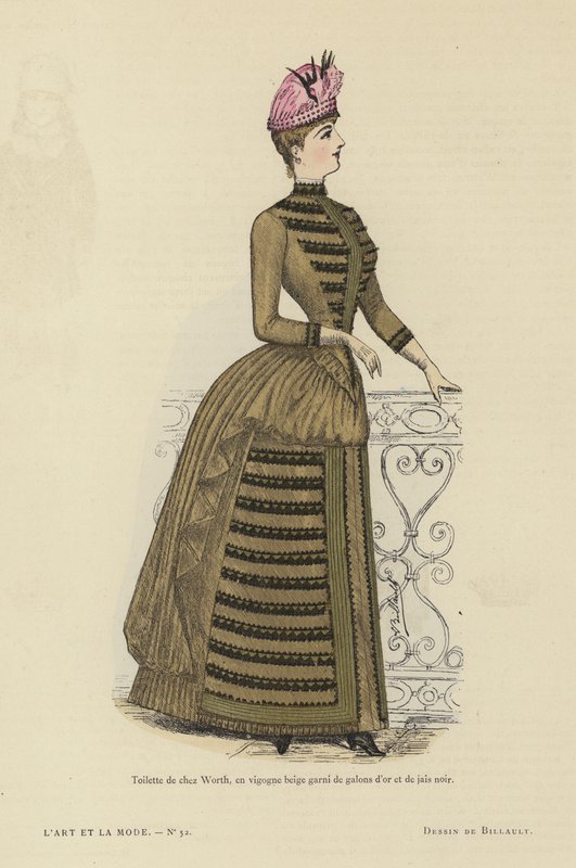 Fransız moda levhası, 1885-86 by French School