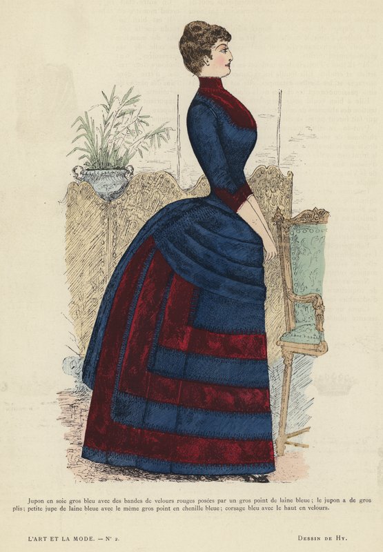 Fransız moda levhası, 1885-86 by French School