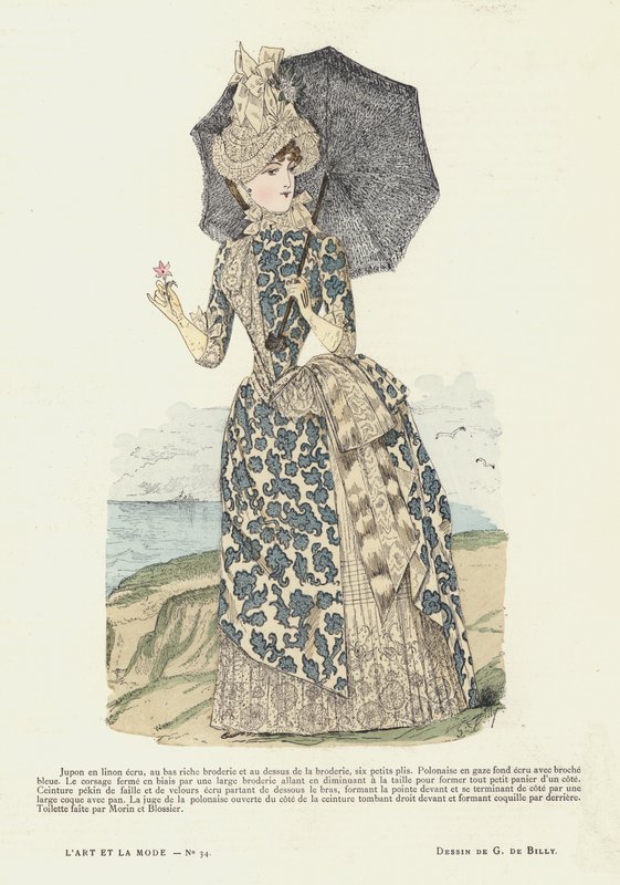 Fransız moda levhası, 1885-86 by French School