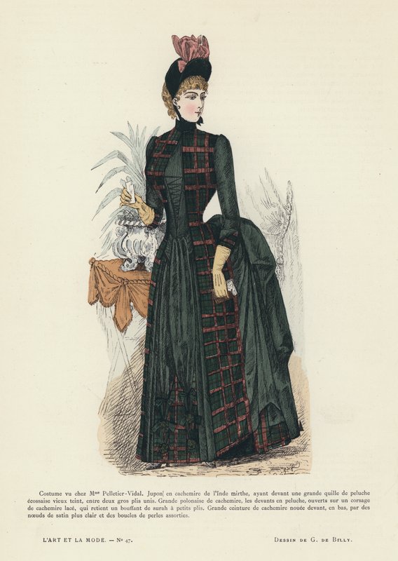 Fransız moda levhası, 1885-86 by French School