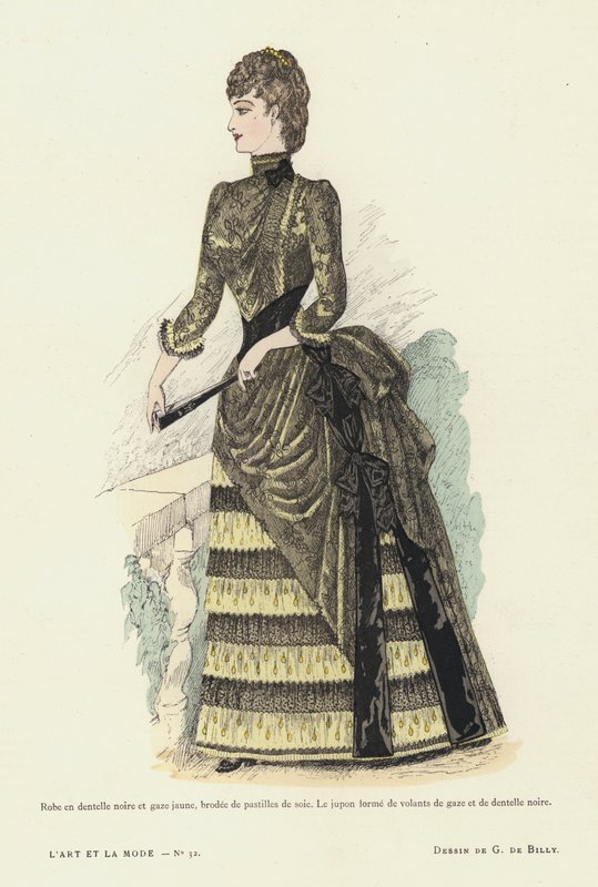 Fransız moda levhası, 1885-86 by French School