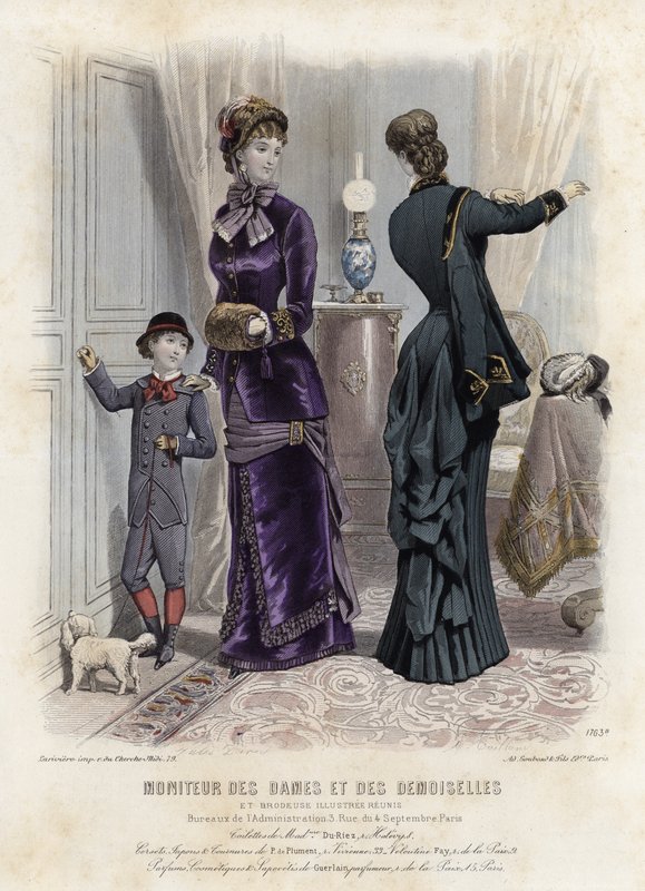 Fransız moda levhası, 19. yüzyıl sonu by French School