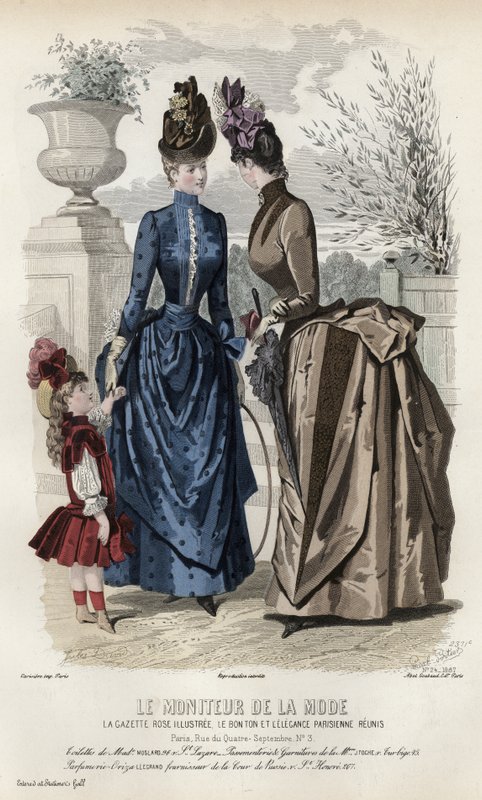 Fransız moda levhası, 19. yüzyıl sonu by French School