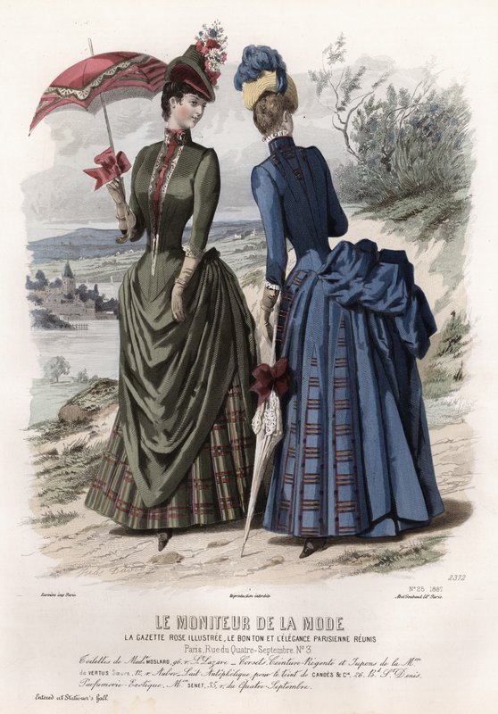 Fransız moda levhası, 19. yüzyıl sonu by French School