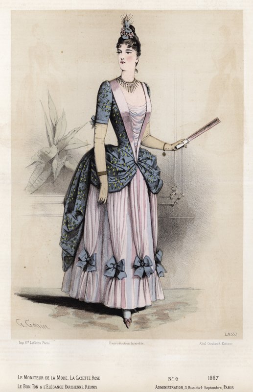 Fransız moda levhası, 19. yüzyıl sonu by French School