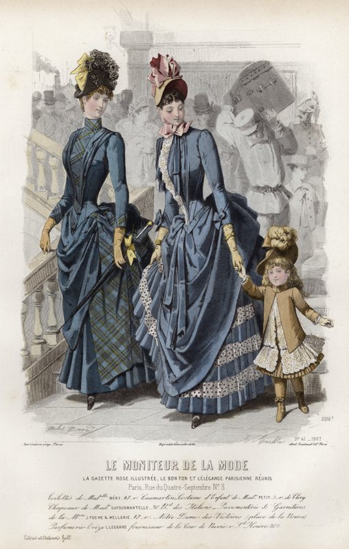 Fransız moda levhası, 19. yüzyıl sonu by French School