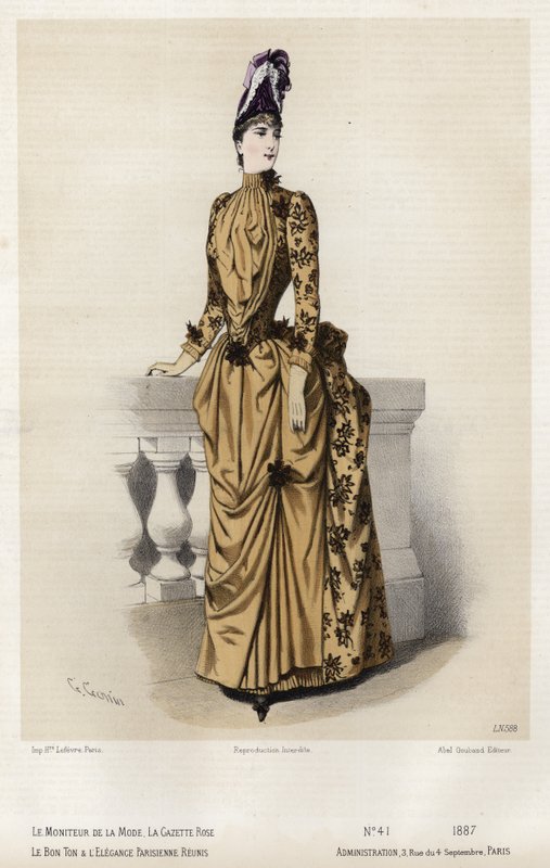 Fransız moda levhası, 19. yüzyıl sonu by French School