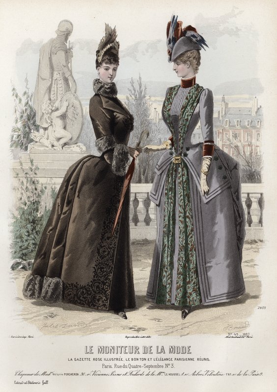 Fransız moda levhası, 19. yüzyıl sonu by French School