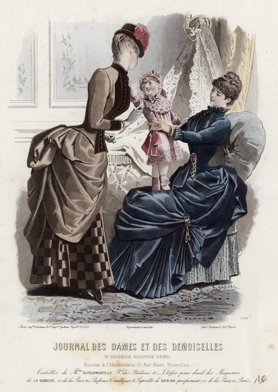Fransız moda levhası, 19. yüzyıl sonu by French School
