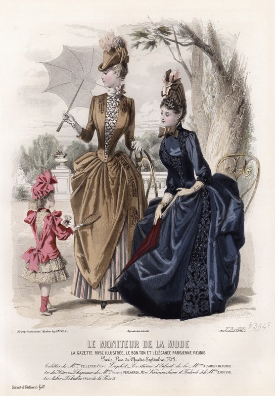 Fransız moda levhası, 19. yüzyıl sonu by French School