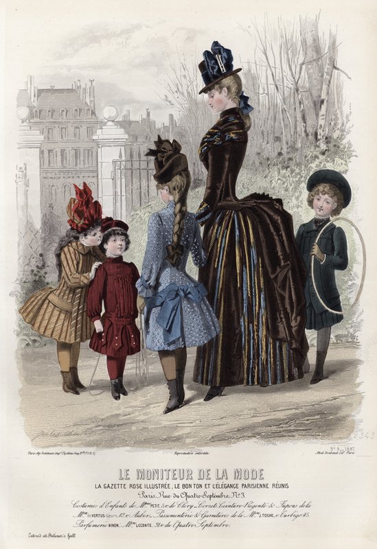 Fransız moda levhası, 19. yüzyıl sonu by French School