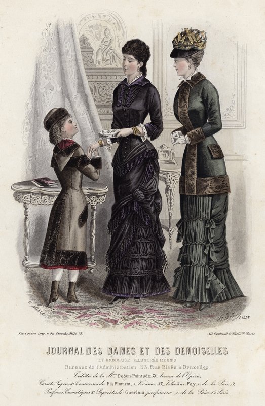 Fransız moda levhası, 19. yüzyıl sonu by French School
