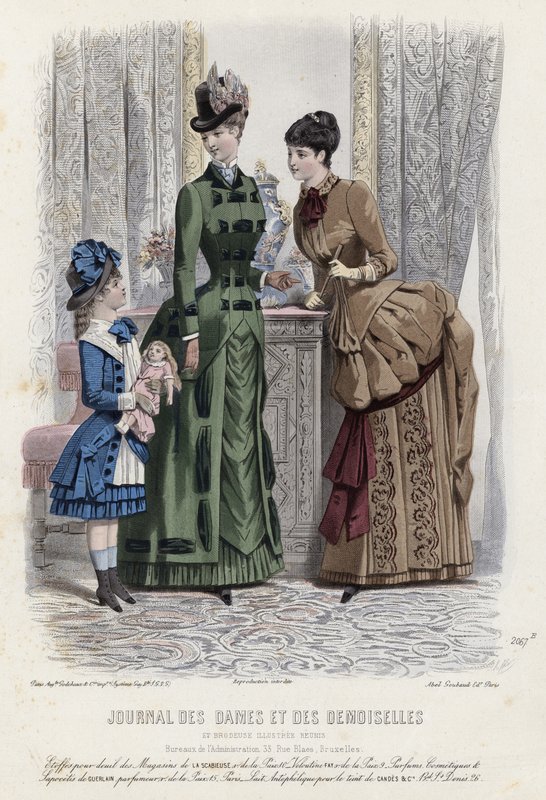 Fransız moda levhası, 19. yüzyıl sonu by French School