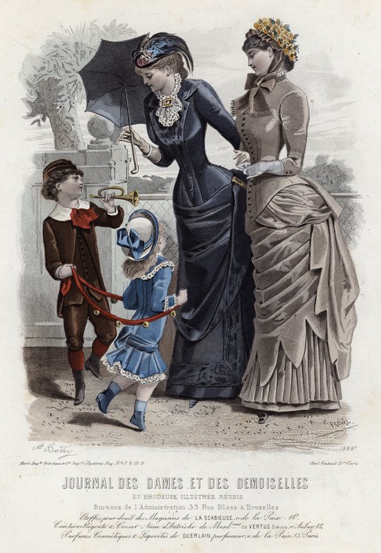 Fransız moda levhası, 19. yüzyıl sonu by French School