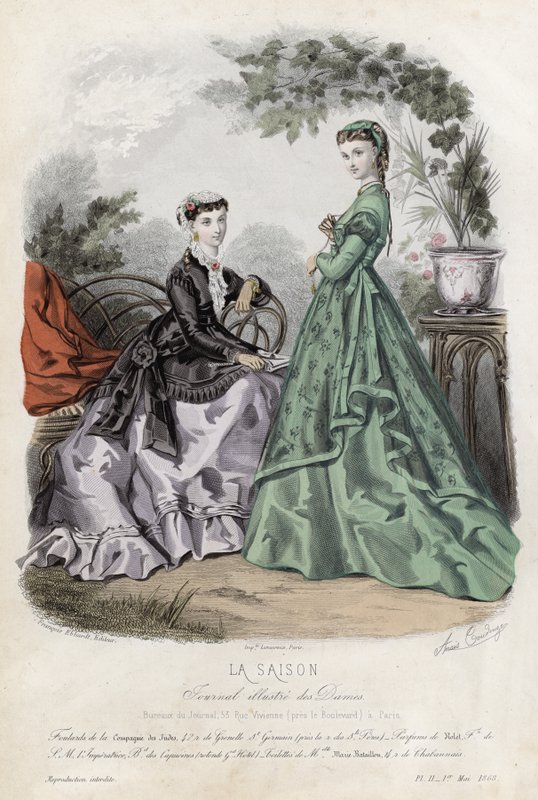 Fransız moda levhası, 19. yüzyıl sonu by French School