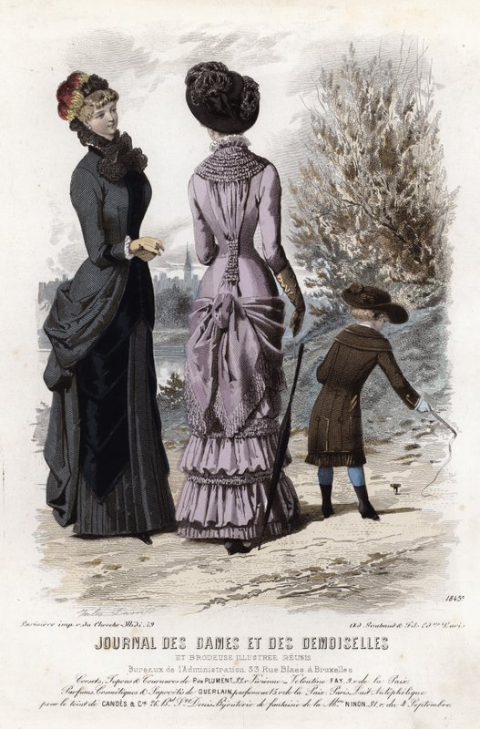 Fransız moda levhası, 19. yüzyıl sonu by French School