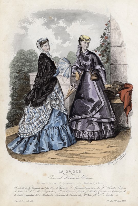 Fransız moda levhası, 19. yüzyıl sonu by French School