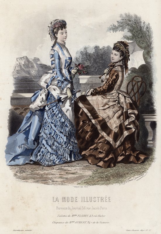 Fransız moda levhası, 19. yüzyıl sonu by French School