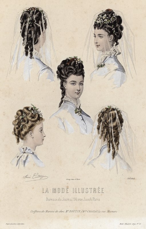 Fransız moda levhası, 19. yüzyıl sonu by French School
