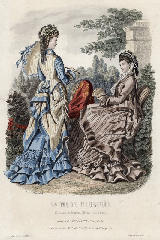 Fransız moda levhası, 19. yüzyıl sonu by French School