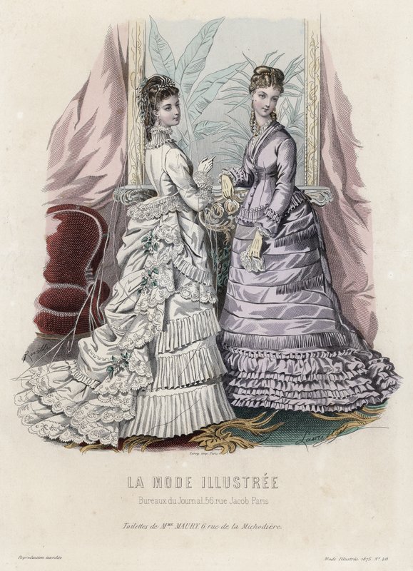Fransız moda levhası, 19. yüzyıl sonu by French School