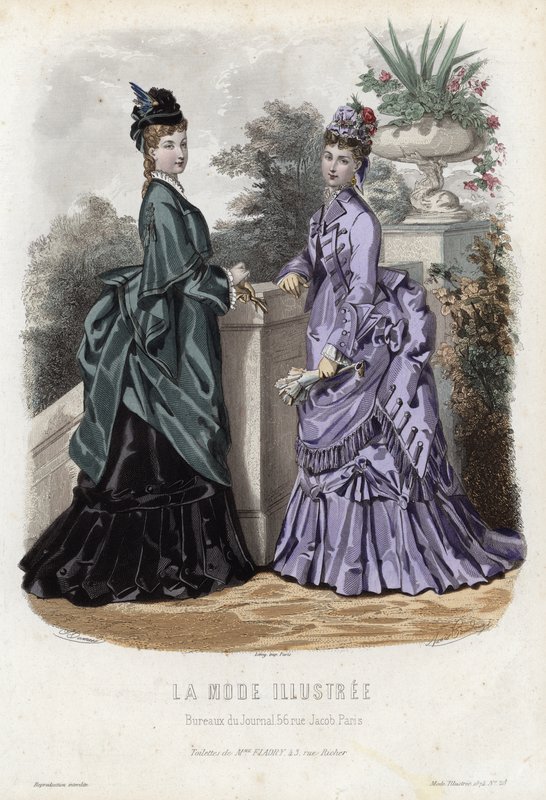 Fransız moda levhası, 19. yüzyıl sonu by French School
