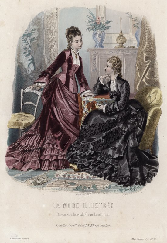 Fransız moda levhası, 19. yüzyıl sonu by French School