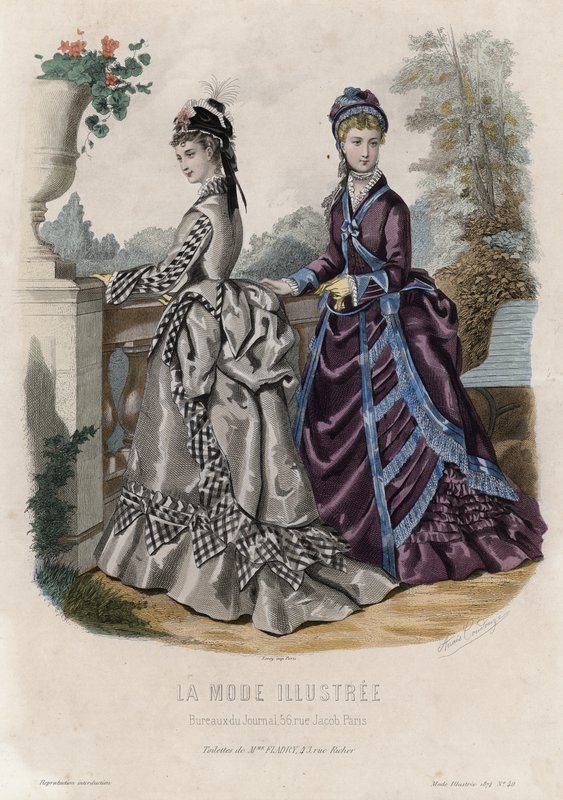 Fransız moda levhası, 19. yüzyıl sonu by French School