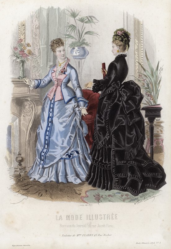 Fransız moda levhası, 19. yüzyıl sonu by French School