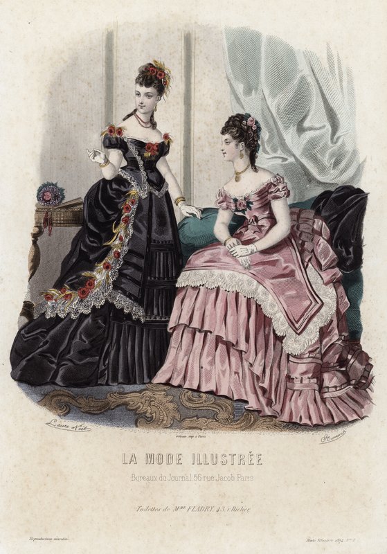Fransız moda levhası, 19. yüzyıl sonu by French School