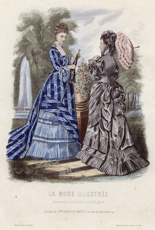 Fransız moda levhası, 19. yüzyıl sonu by French School