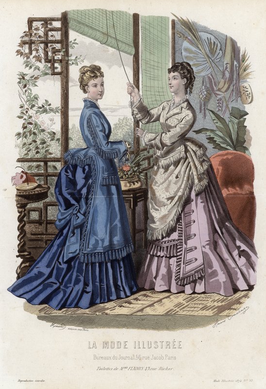 Fransız moda levhası, 19. yüzyıl sonu by French School