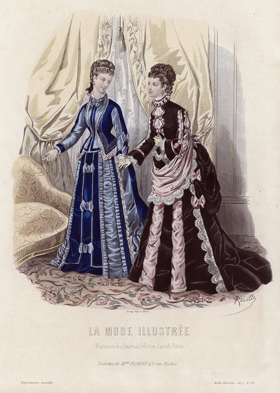 Fransız moda levhası, 19. yüzyıl sonu by French School