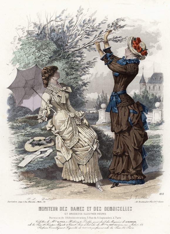 Fransız moda levhası, 19. yüzyıl sonu by French School
