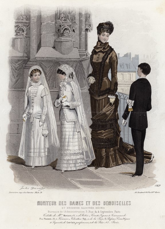 Fransız moda levhası, 19. yüzyıl sonu by French School