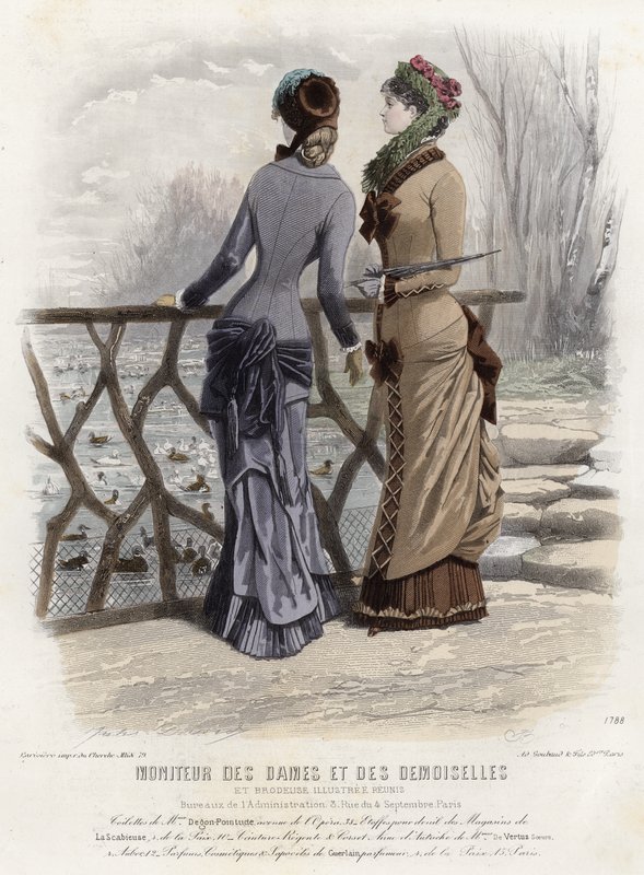 Fransız moda levhası, 19. yüzyıl sonu by French School