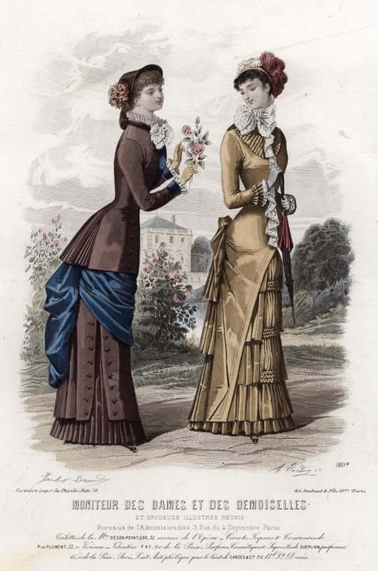 Fransız moda levhası, 19. yüzyıl sonu by French School