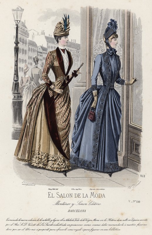 Fransız moda levhası, 19. yüzyıl sonu by French School