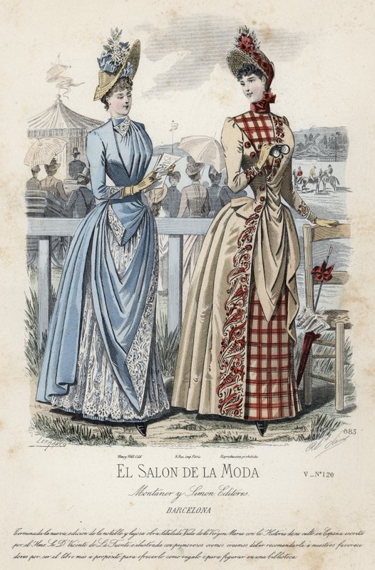 Fransız moda levhası, 19. yüzyıl sonu by French School