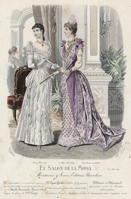 Fransız moda levhası, 19. yüzyıl sonu by French School